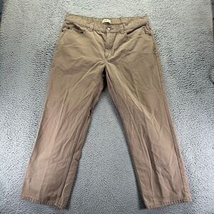 Blue Mountain Pant Men's 40x32 Beige Cotton Khakis Straight Workwear Travel